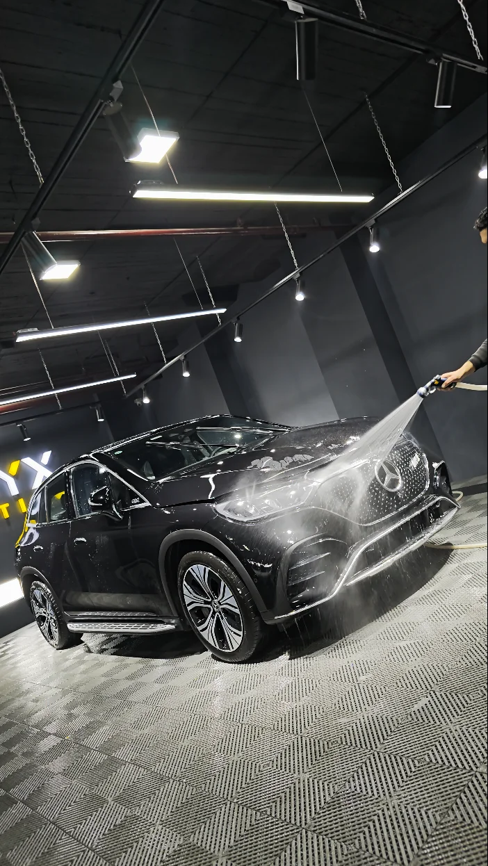 Car commercial production — wide scenic shot